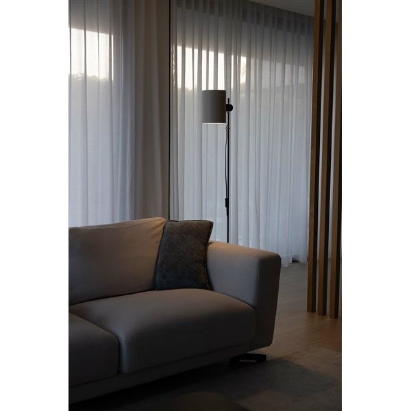 GUADALUPE Black/beige floor lamp