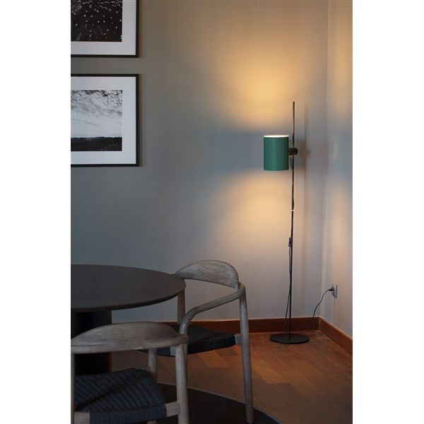 GUADALUPE Black/green floor lamp